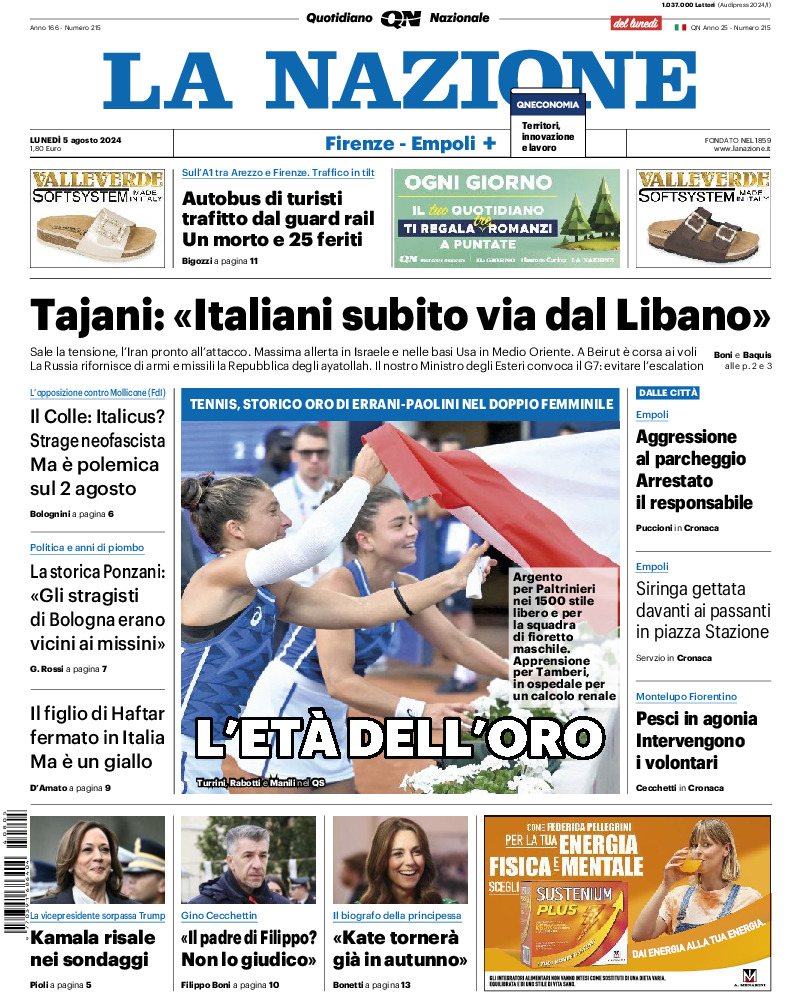 Prima-pagina-la nazione-edizione-di-oggi-20240805